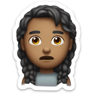 Being sad with a pout  sticker