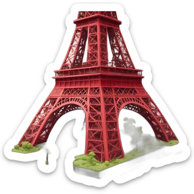 LA TOUR EIFFEL ROUGE sticker