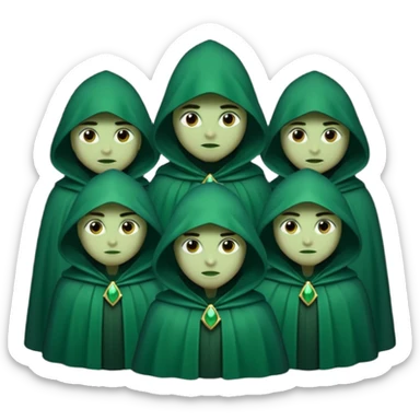 green Cloaked night guards sticker