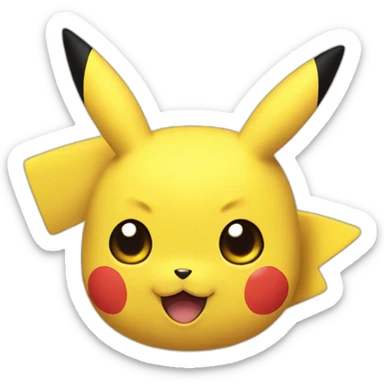 pikachu but its face is like a black hole sticker
