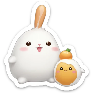 Molang and Piu piu sticker