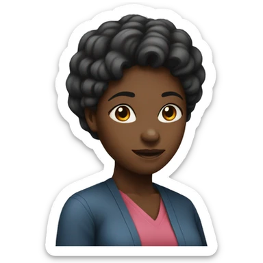 black female heart surgeeon sticker