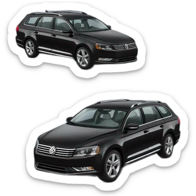 black volkswagen passat b6 variant sticker
