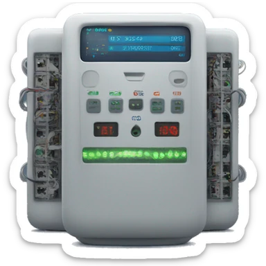 Electricity server monitoring by bot sticker