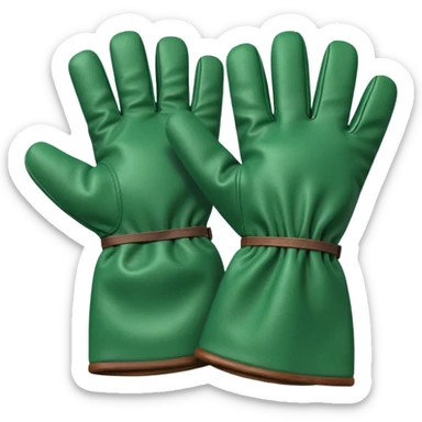 gloves gardening sticker