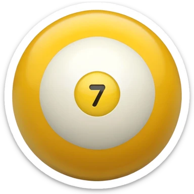 billiard ball 7 number sticker