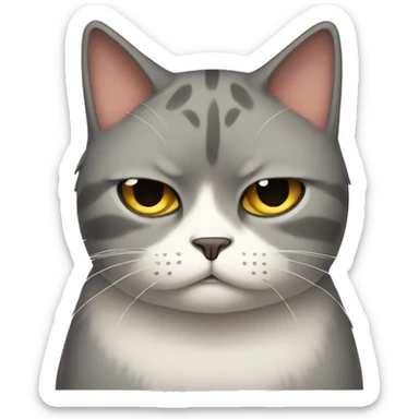 sad cat sticker
