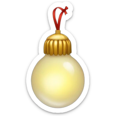 christmas bulb sticker
