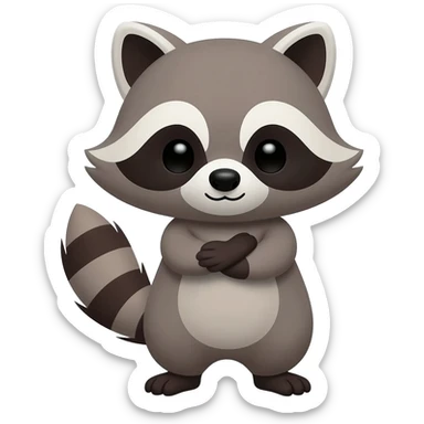 Cute Racoon wants a hug sticker