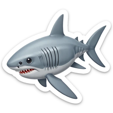 Shark bug , shark isopod sticker