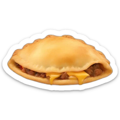 argentinian circle empanada sticker
