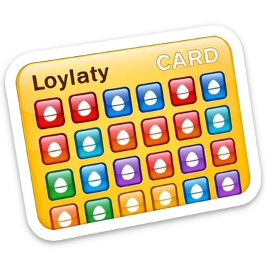 Loyalty card sticker