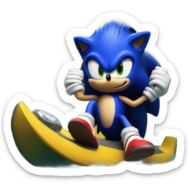 sonic the hedgehog in the bayou  sticker