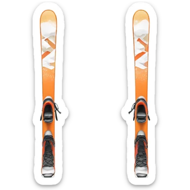 cross country ski  sticker