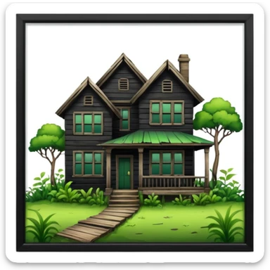 Casas abandonadas sticker