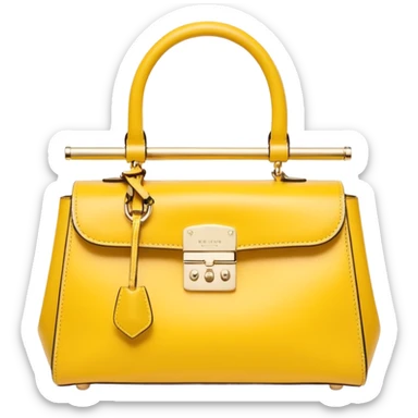 christy ng butter yellow bag  sticker