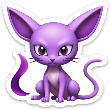 Noibat-Mewtwo-Espeon-Delcatty-hybrid sticker
