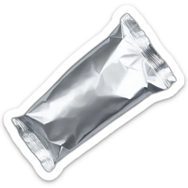 piece of aluminium foil sticker