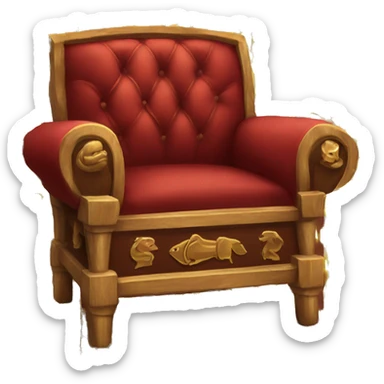 gryffindor red chair sticker