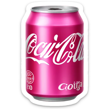 Pink coca cola  sticker