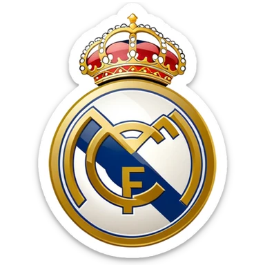 Real Madrid escudo real sticker