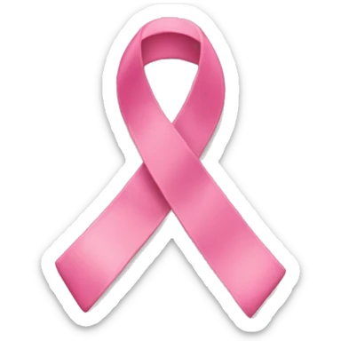 Breast cancer ribbon sticker