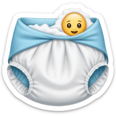 nappy - more simple sticker