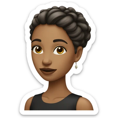 a very beauty girl sticker