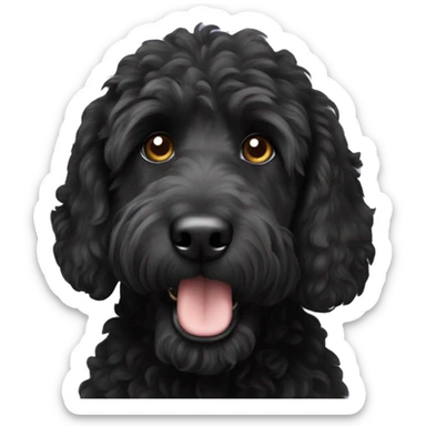 black labradoodle  sticker