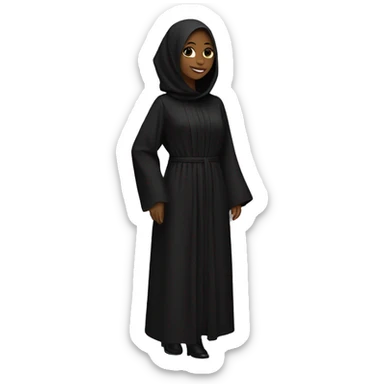 Abaya black sticker