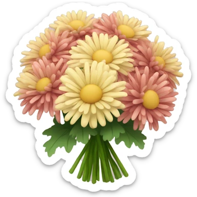 Chrysanthemum bouquet  sticker