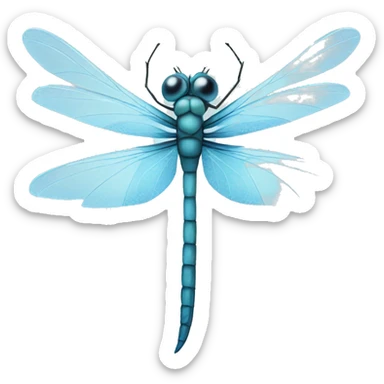 Ice dragonfly sticker
