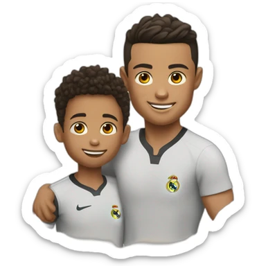 Ronaldo et son fils sticker