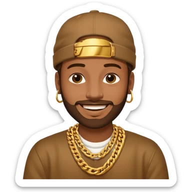 I'm just want a memoji like rapper  sticker