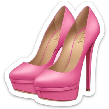 pink Dior heels sticker