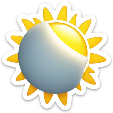 sunlight with sun rays sticker