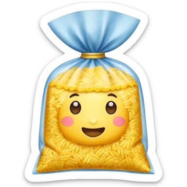 yellow rice in a packet sticker