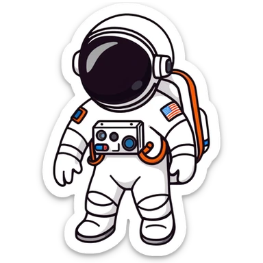 astronaut sticker