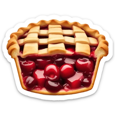 Cherry pie sticker