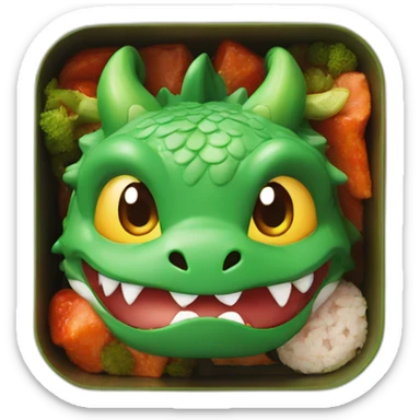 dragon bento box sticker