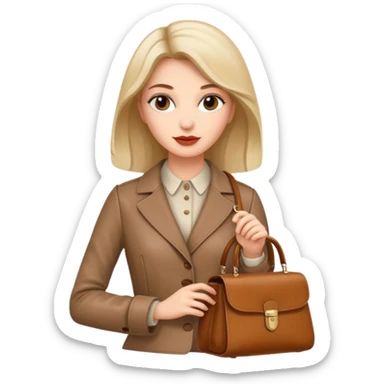 italian fashion with bag sticker