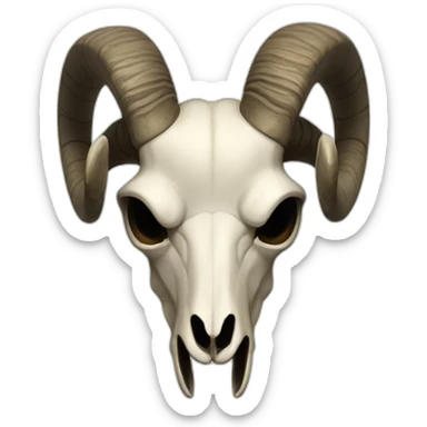 Ram skull sticker