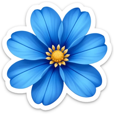 Flor azul sticker