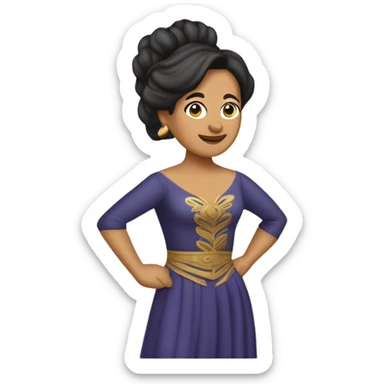 Victoria Espinosa, mujer excepcional comprometida con su patria, luchadora constante y pilar máximo del teatro puertorriqueño y nacional, quedará inmortalizada por sus años de trayectoria. “Madre y Maestra” del teatro puertorriqueño,  sticker