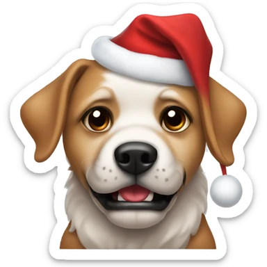 Un Perro con horror de navidad  sticker