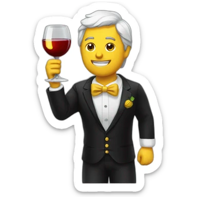 Peñarol tomando vino sticker