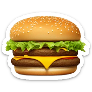 Big n tasty burger with a McDonald's logo sticker
