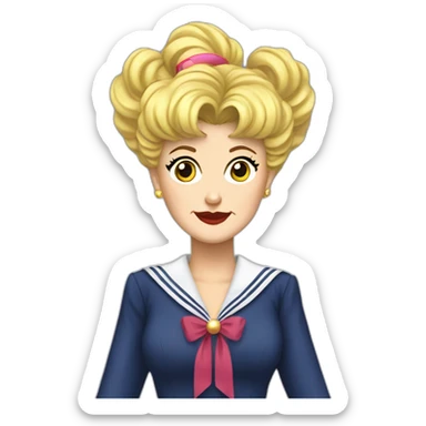 Jessica fletcher as sailor moon sticker