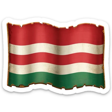 Old hungarian flag  sticker