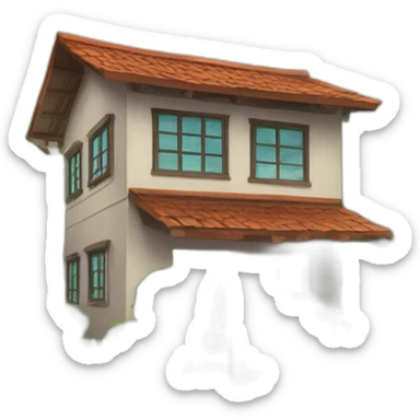 house and street Philippines sticker